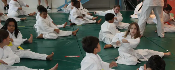 Children's Self-Defense Class Warm-ups